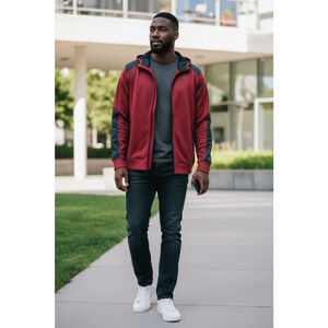 Men's Nike Therma-FIT Performance Jacket XL Red Black